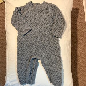 Hope & Henry Knit One Piece Outfit in Gray